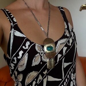 Handmade copper and silver necklace